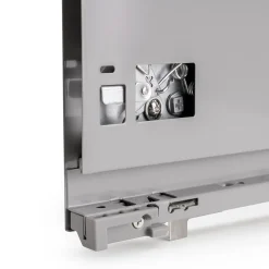 Emuca Tiroir extérieur Vertex avec réglages 3D hauteur 178mm, 40kg, profondeur 400mm, Acier, Peint en aluminium