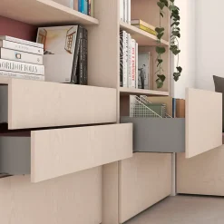 Emuca Tiroir extérieur Vertex avec réglages 3D hauteur 93mm, 40kg, profondeur 400mm, Acier, Peint en aluminium