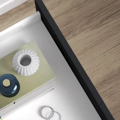 Emuca Tiroir extérieur Vertex avec réglages 3D hauteur 93mm, 60kg, profondeur 500mm, acier, Peint en blanc