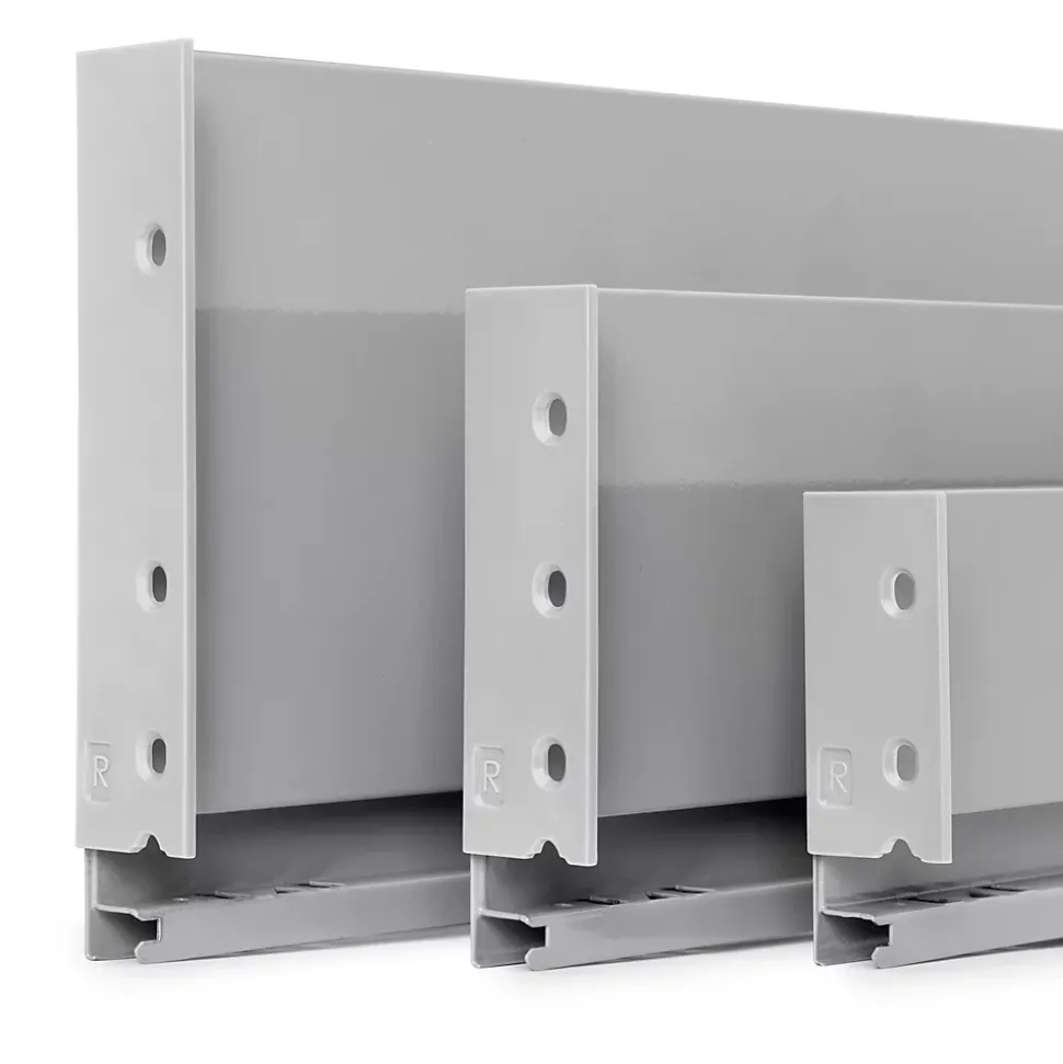 Emuca Tiroir extérieur Vertex 40kg hauteur 93mm, profondeur 350mm Acier, Gris peint