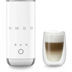 Emulsionneur de lait 500w 0.12 / 0.18l blanc Smeg MFF02WHEU années 50