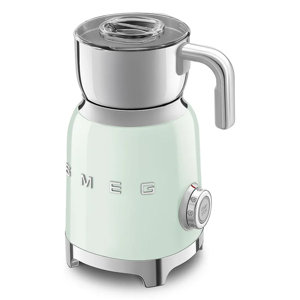 Emulsionneur de lait 500w 0.6l vert d'eau Smeg MFF11PGEU années 50