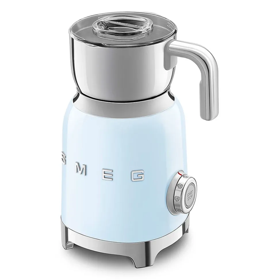 Emulsionneur de lait 500w 0.6l bleu azur Smeg MFF11PBEU années 50