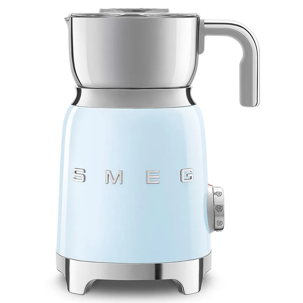 Emulsionneur de lait 500w 0.6l bleu azur Smeg MFF11PBEU années 50