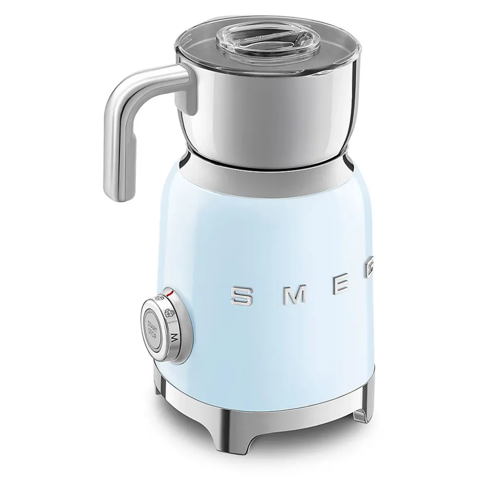 Emulsionneur de lait 500w 0.6l bleu azur Smeg MFF11PBEU années 50