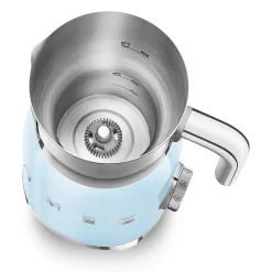 Emulsionneur de lait 500w 0.6l bleu azur Smeg MFF11PBEU années 50