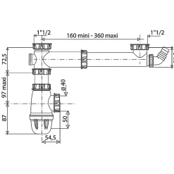Ensemble 2 bacs avec prise m.a.l. - Valentin