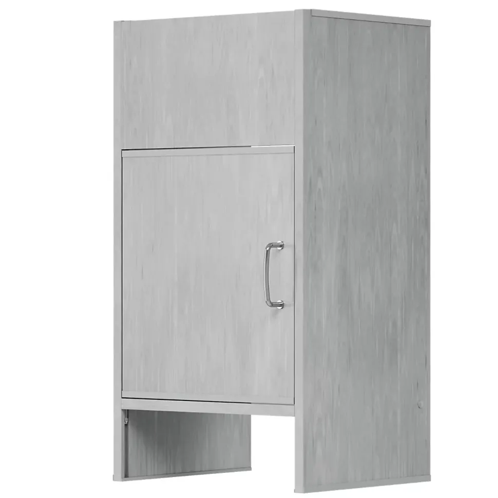 Ensemble complet lavabo Zinken Granitan Loma avec meuble PVC, siphon, robinet et distributeur de savon