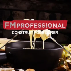 Ensemble de 2 Brûleurs alcool fondue savoyarde FM Professional