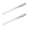 Ensemble de 2 Couteaux à pain en inox 33,5 cm en tout Nirosta