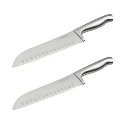 Ensemble de 2 Couteaux de cuisine Santoku lame de 18 cm Nirosta Star