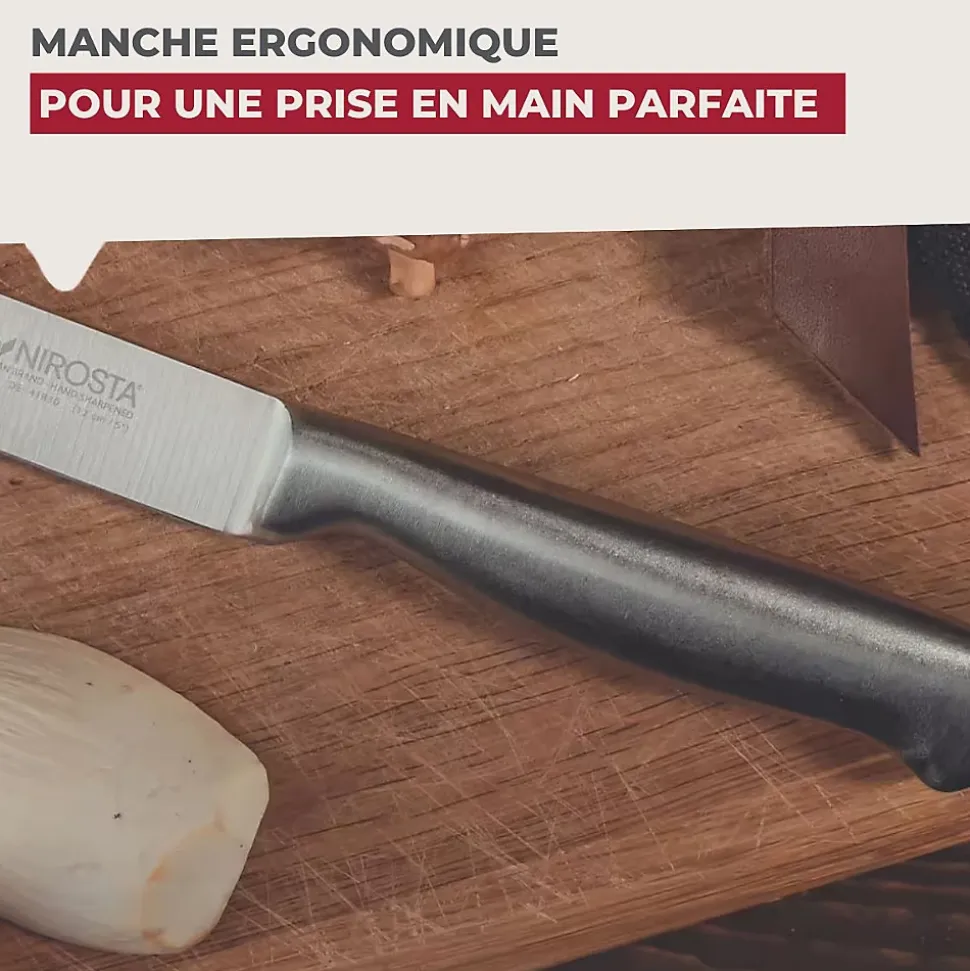 Ensemble de 2 Couteaux de cuisine Santoku lame de 18 cm Nirosta Star