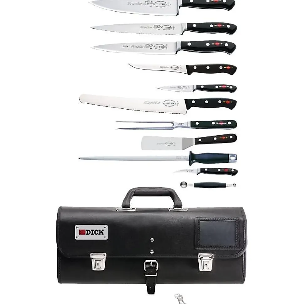 Ensemble de 11 Couteaux Professionnels - Avec Etui - Dick