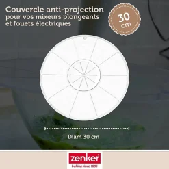 Ensemble de 2 Couvercles anti projections 30 cm Zenker Smart Pastry