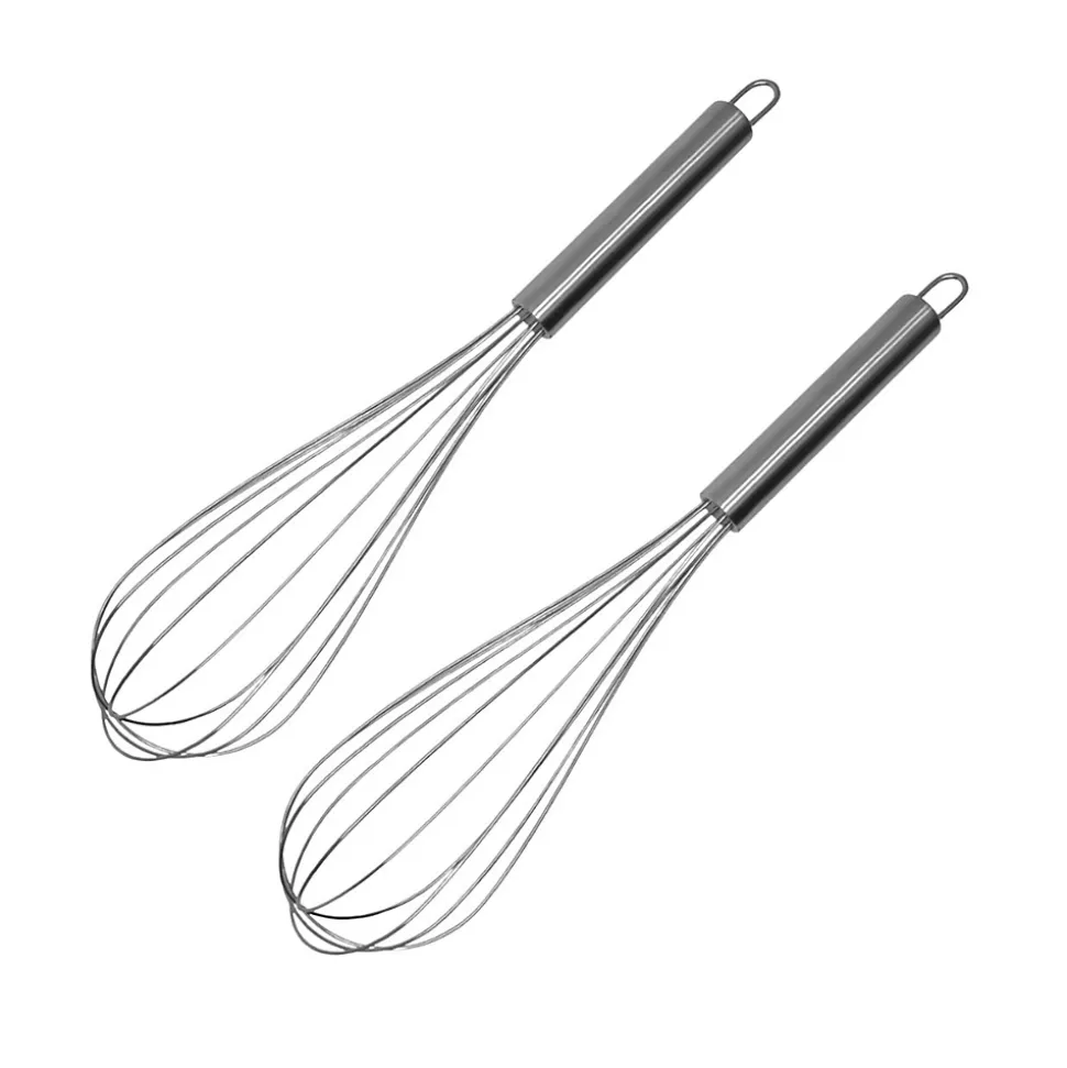 Ensemble de 2 Fouets de cuisine et de pâtisserie en inox 32 cm Fackelmann Elemental