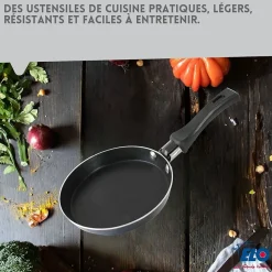 Ensemble de 2 Mini poêles à crêpe avec revêtement en céramique 14 cm ELO Juwel de Luxe