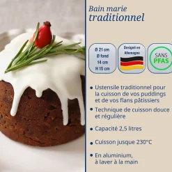 Ensemble de 2 Moules à bain marie 21 x 14 x 15 cm Dr. Oetker Classics