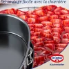 Ensemble de 2 Moules à charnière en forme de cœur 25 cm Dr. Oetker