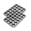 Ensemble de 2 Moules à muffins de 24 empreintes 38 x 16 cm Zenker Black Metallic