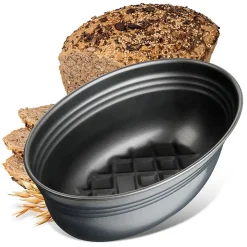 Ensemble de 2 Moules à pain ovale 26 x 16 cm Zenker Black Metallic