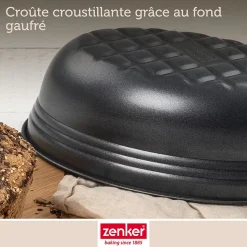 Ensemble de 2 Moules à pain ovale 26 x 16 cm Zenker Black Metallic