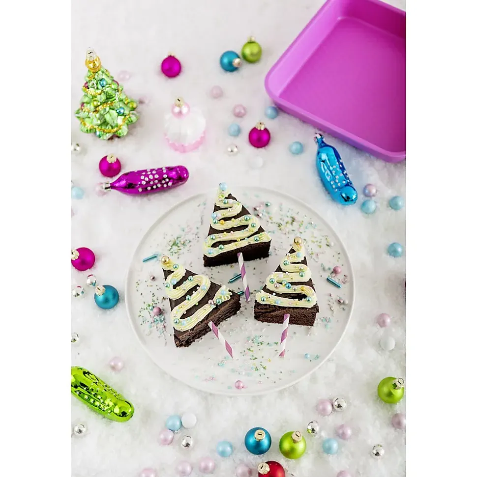 Ensemble de 4 moules fuchsia de 23 à 38 cm Tasty Pâtisserie