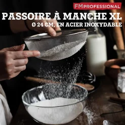 Ensemble de 2 Passoires inox XL 24 cm FM Professional