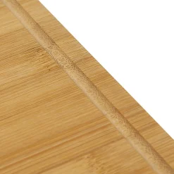 Ensemble de 2 planches à découper avec rigole récupératrice en bambou