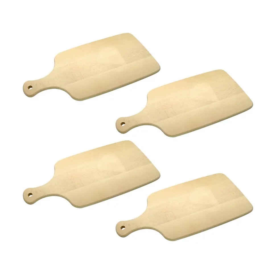 Ensemble de 4 Planches à découper en bois 38 x 18 cm Fackelmann Wood Edition