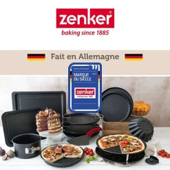 Ensemble de 2 Plaques à pizza rectangulaire 42 x 29 cm Zenker Spécial Countries