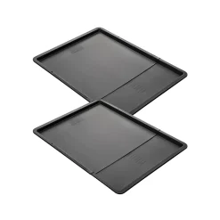 Ensemble de 2 Plaques à pâtisserie extensible de 37 à 52 x 33 cm Zenker Black Metallic