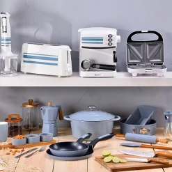 Ensemble de 3 poeles a frire San Ignacio Jolie 20-24-28cm avec ustensiles de cuisine