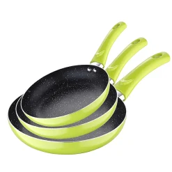 Ensemble de 3 poeles a frire San Ignacio Molen 20-24-28cm avec cafetière a piston