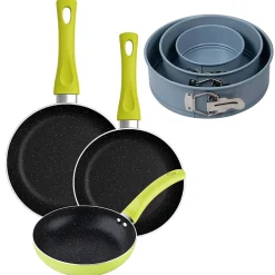Ensemble de 3 poeles a frire San Ignacio Molen 20-24-28cm avec moules a four