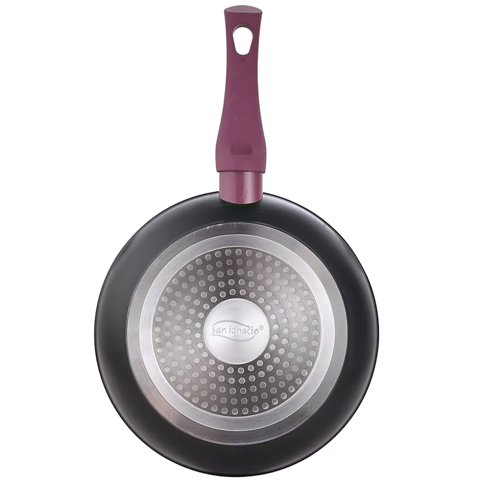 Ensemble de 3 poeles a frire San Ignacio Jolie 18-22-26cm avec couteaux de cuisine