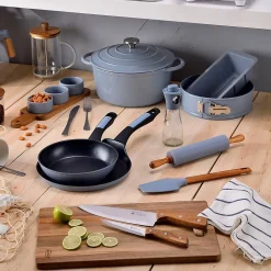 Ensemble de 3 poeles a frire San Ignacio Jolie 20-24-28cm avec moules a four