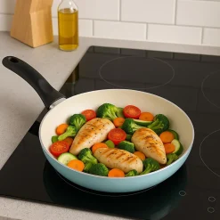 Ensemble de 3 poeles San Ignacio 16-20-24cm avec ustensiles de cuisine