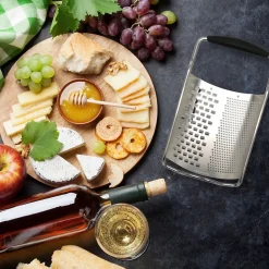 Ensemble de 2 Râpes à fromage inox 2 en 1 de 22 cm Fackelmann