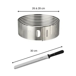 Ensemble de 2 ustensiles de pâtisserie pour layer cakes Zenker