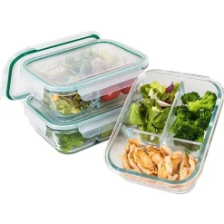 Ensemble de boite à repas en verre 3 pièces Classbach C-FHDM4021G