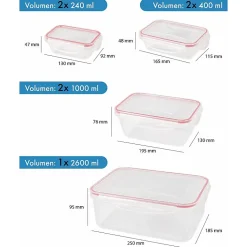 Ensemble de boite de conservation 7 pièces Classbach C-FHD4008K