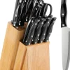 Ensemble de couteaux de cuisine 19 pièces avec bloc