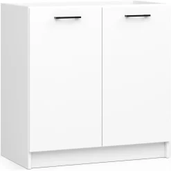 Ensemble De Cuisine AKORD OLIWIA G1 Blanc 180 cm 6 portes 1 tiroir façade Blanche 6 étagères 180x46x174 cm