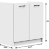 Ensemble De Cuisine AKORD OLIWIA Blanc 240 cm 11 portes 1 tiroir façade Blanche 240x46x203 cm