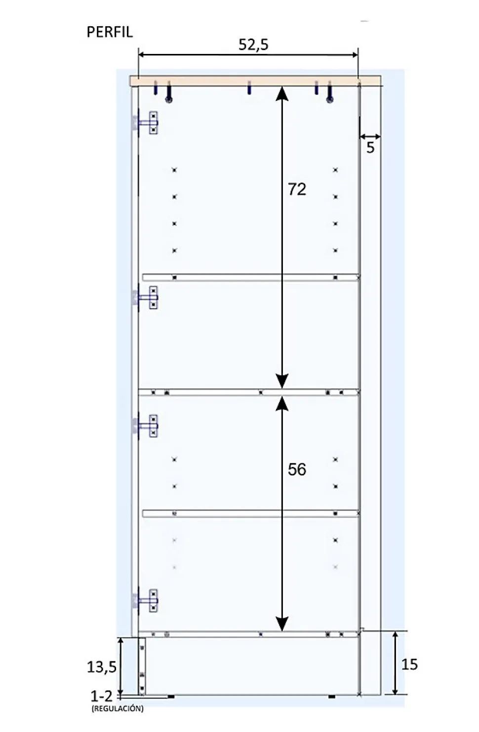 Ensemble de cuisine composé de 3 modules coloris blanc brillant/chêne canadien
