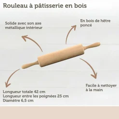 Ensemble de pâtisserie Zenker emporte-piéces et rouleau à pâtisserie