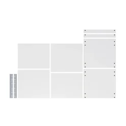 Ensemble de tablettes pour colonne d'électroménager blanc L.60 x P.57 cm Caraway Innovo GoodHome