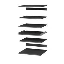 Ensemble de tablettes pour colonne électroménager anthracite L.60 x P.57 cm GoodHome