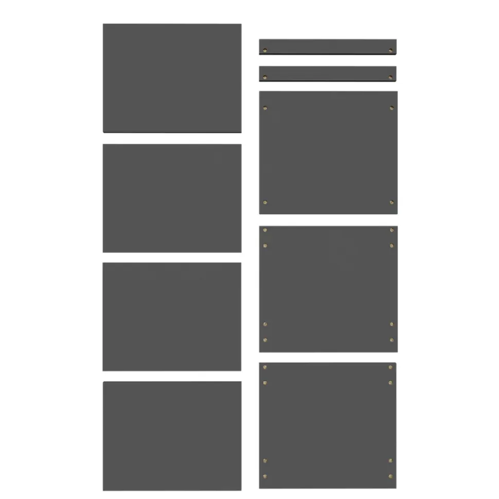 Ensemble de tablettes pour colonne anthracite L.60 x P.57 cm GoodHome