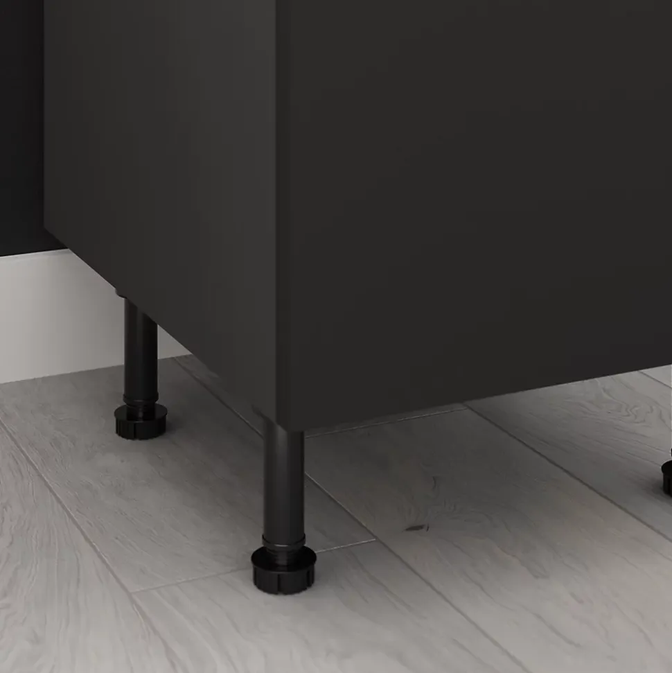 Ensemble de tablettes pour colonne anthracite L.60 x P.57 cm GoodHome